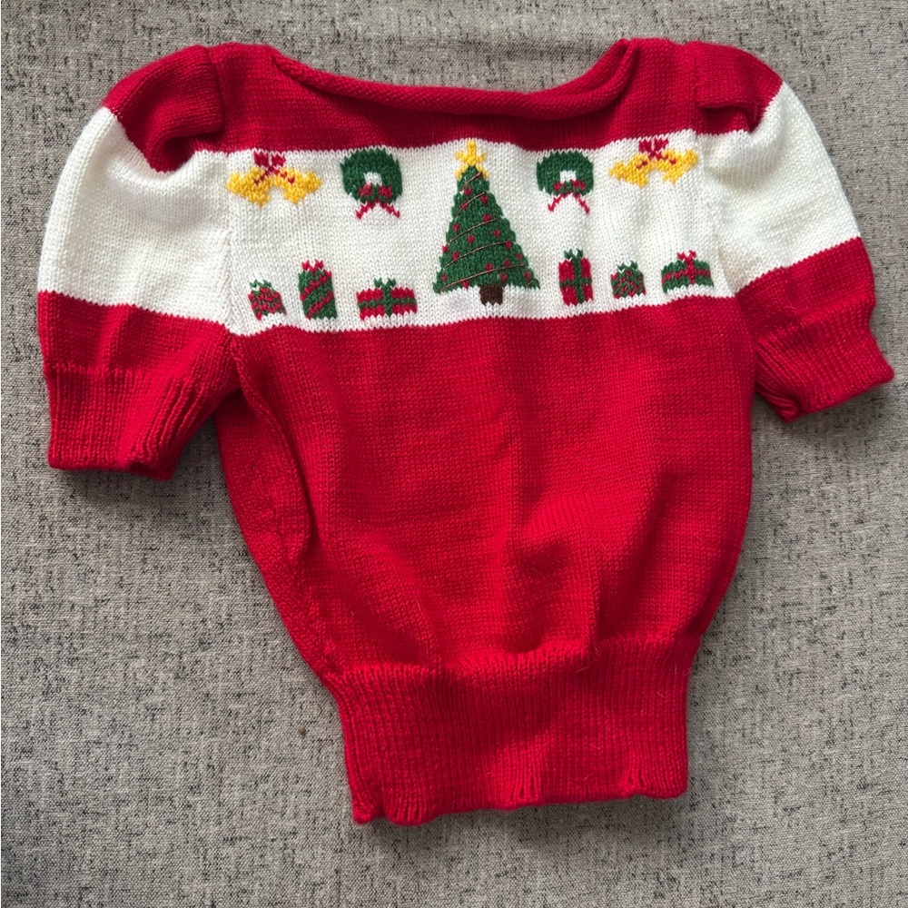Vintage Inspired Festive Red Christmas Sweater